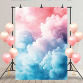 Lofaris Traumhafte Wolken Hintergrund Rosa Blau Pastell Himmel