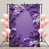 Lofaris Dunkler Lavendel Blumen Hintergrund Lila Frühling