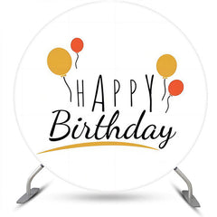 Prange Rot Ballon Einfach Runden Geburtstag Hintergrund