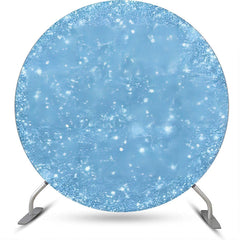 Blau Funkelnd Einfach Himmel Runden Geburtstag Hintergrund