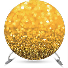 Golden Bokeh Funkeln Runden Geburtstag Party Hintergrund