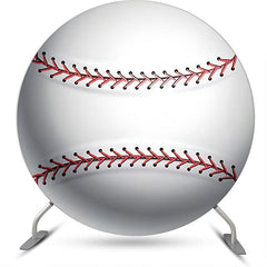 Kreis Lebendig Weiß Rot Baseball Geburtstag Hintergrund