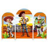 Toy Story Woody & Buzz Thema Chiara Bogenhintergrund Abdeckung Kindergeburtstag Party Deko