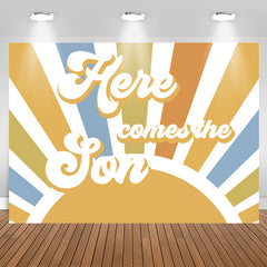 Jahrgang Sonne Hier Kommt Der Sohn Babydusche Hintergrund