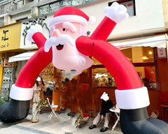 Bogen Glücklich Weihnachtsmann Weihnachten Aufblasbar Tür Dekor