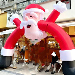 Bogen Glücklich Weihnachtsmann Weihnachten Aufblasbar Tür Dekor