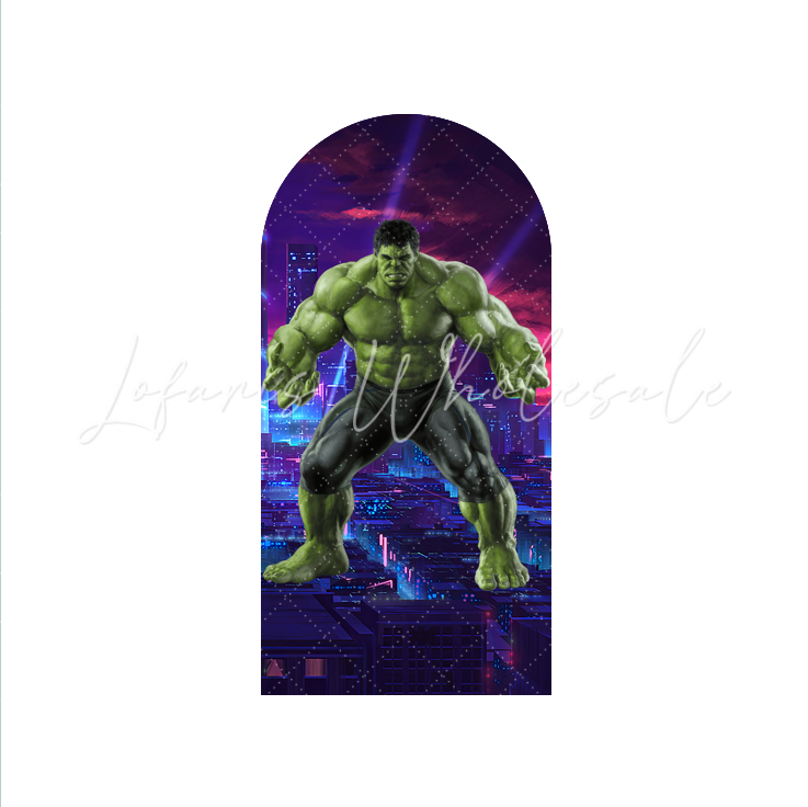 Avenger Super Hero Thema Comic Happy Birthday Bogenwand Stoffbezug Jungen Party Deko