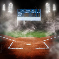 Baseball Feld Thema Fotografie Hintergrund Für Porträt