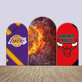 Basketball Mannschaften Geburtstag Bogen Hintergrund Bausatz Für Jungen