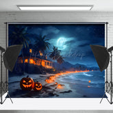 Strand Kürbis Kokosnuss Baum Fotografie Hintergrund