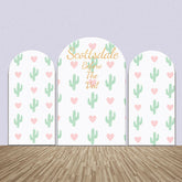 Vor Der Schleier Kakteen Herz Wiederholen Bogen Hintergrund Bausatz