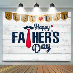Am besten Papa Weiß Holz Stern Glücklich Väter Tag Hintergrund