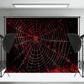 Schwarz Blutig Spinne Web Halloween Thema Hintergrund