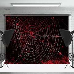 Schwarz Blutig Spinne Web Halloween Thema Hintergrund