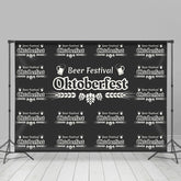 Schwarz Weiß Weizen Oktoberfest Bier Festival Hintergrund