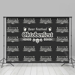 Schwarz Weiß Weizen Oktoberfest Bier Festival Hintergrund