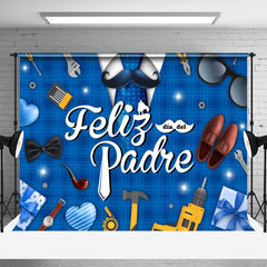 Blau Feliz Pater Bart Väter Tag Party Hintergrund