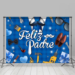 Blau Feliz Pater Bart Väter Tag Party Hintergrund