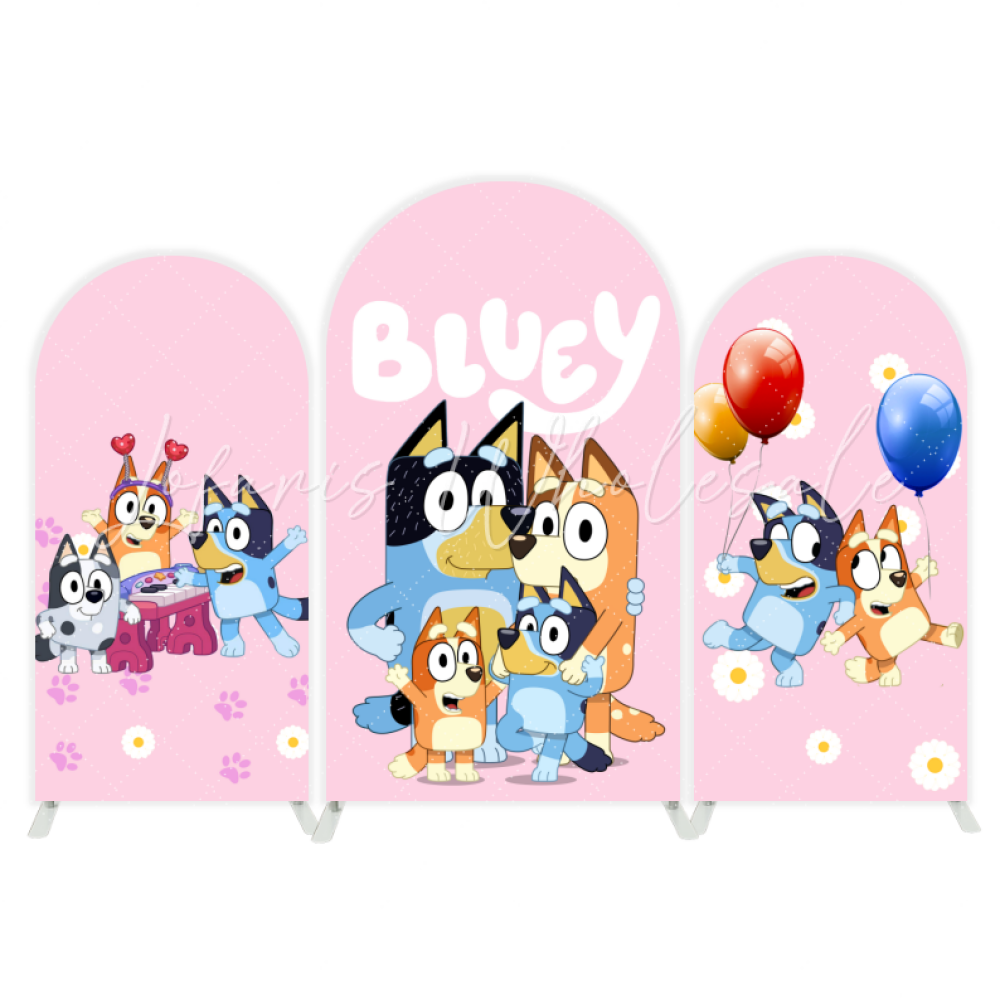 Blauy Bingo Familie Bogenwand Stoffbezug für Kinder Party Fotohintergrund Elastisch