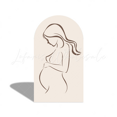 Boho Teddy Bear Pregnancy Mather Baby Shower Party Bogenhintergrund Abdeckung Schwangerschaft