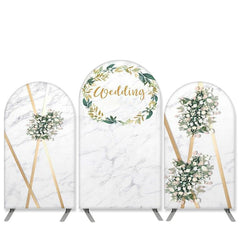 Boho Thema Weiß Blumen Grün Blätter Hochzeit Bogen Hintergrund Bausatz