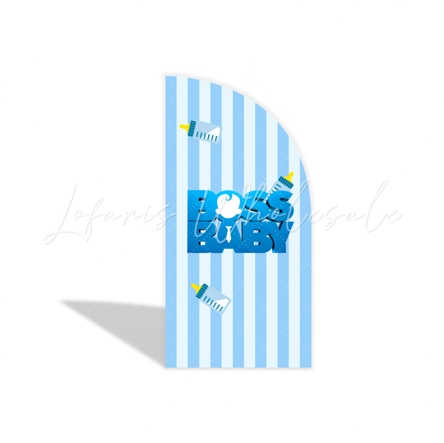 Boss Baby Arch Geburtstagsparty Chiara Bogen Abdeckung Blau Jungen Party Hintergrund