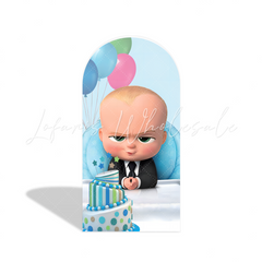 Boss Baby Krawatte Thema Bogenwand Stoffbezug Jungen Geburtstag Business Party Deko