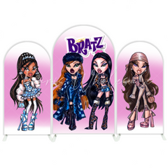 Bratz Happy Birthday Party Bogenwand Abdeckung Mode Puppen Teenager Mädchen Party Deko