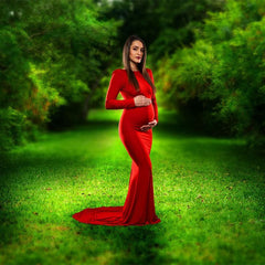 Hell Grün Wald Frühling Thema Foto Hintergrund Für Porträt