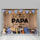 Braun Hölzern Tafel Und Papa Hintergrund Für Familie