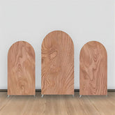 Braun Hölzern Muster Jahrgang Party Bogen Hintergrund Bausatz