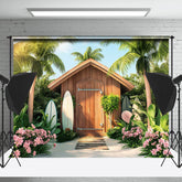 Kabine Wald Blume Blau Himmel Sommer Urlaub Hintergrund