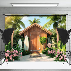 Kabine Wald Blume Blau Himmel Sommer Urlaub Hintergrund