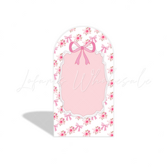 Christening Pink Flora Blumen Bogenwand Abdeckung zur Taufe Party Deko Chiara Hintergrund Stoff