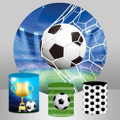 Kreis Weiß Schwarz Fußball Glücklich Geburtstag Hintergrund