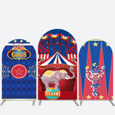 Zirkus Elefant Clown Kinder Geburtstag Bogen Hintergrund Bausatz