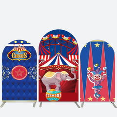 Zirkus Elefant Clown Kinder Geburtstag Bogen Hintergrund Bausatz