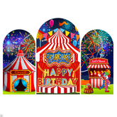 Circus Theme Birthday Baby Shower Party Background Bogenwand Abdeckung Tiere Show Party Deko