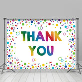 Bunt Kreise Thema Dank Du Monate Tag Hintergrund