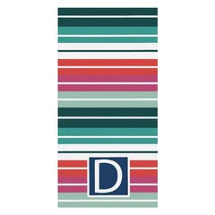 Bunt Mexikaner Streifen Initialen Brauch Strand Handtuch