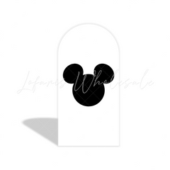 Comic Mickey Thema Bunt Cartoon Happy Birthday Bogenhintergrund Abdeckung Lustig Deko