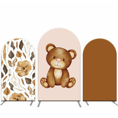 Niedlich Tragen Blumen Bogen Hintergrund Abdeckung Für Baby Dusche