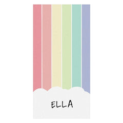 Niedlich Regenbogen Wolke Brauch Strand Handtuch Für Kinder