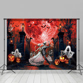 Tanzen Skeleton Rot Mond Licht Horror Halloween Hintergrund