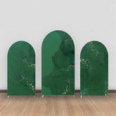 Dunkel Grün Gold Marmor Textur Bogen Hintergrund Bausatz