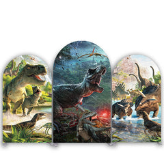 Dinosaurier Wald Welt Geburtstag Bogen Hintergrund Bausatz