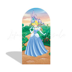Disney Princess Birthday Party Background Bogenwand Abdeckung Cinderella Belle Arielle Deko
