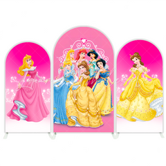 Disney Princess Prinzessinnen Schloss Happy Birthday Bogenhintergrund Abdeckung Märchen