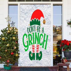 Nicht Sei A Grinch Schneefeld Tür Abdeckung Für Weihnachten