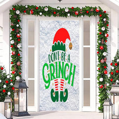 Nicht Sei A Grinch Schneefeld Tür Abdeckung Für Weihnachten